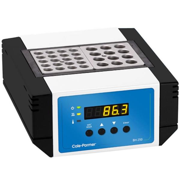 Cole-Parmer BH-250D-2 Dri-Block Digital Block Heater; Dual Insert; 100Deg C; 230 VAC